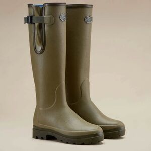Le Chameau Women's Vierzonord Neoprene Lined Iconic Green Wellington Boots